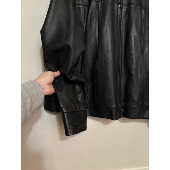 Pelle Studio Wilsons Leather Mens Bomber Jacket XL Full Zip Vintage Moto - Picture 8 of 10
